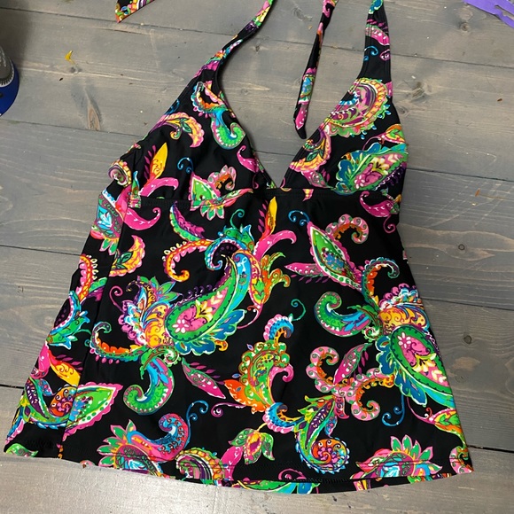 Chaps Paisley Tankini - Picture 2 of 5